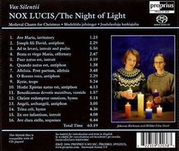 SACD Vox Silentii: Nox Lucis / The Night Of Light
