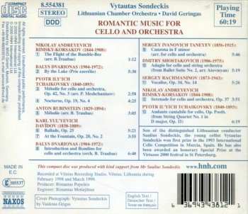 CD Lithuanian Chamber Orchestra: Romantic Music For Cello And Orchestra