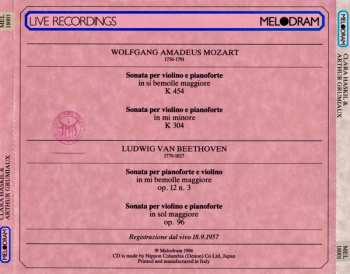 CD Clara Haskil: 2 Sonaten Für Klavier Und Violine KV 454 & 526 / 2 Sonatas For Piano And Violin 