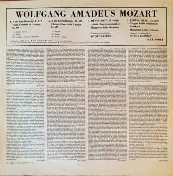 LP Wolfgang Amadeus Mozart: Violin concerto No. 5 In A Major, K. 219 / Clarinet ConcertoIn A Major, K. 622