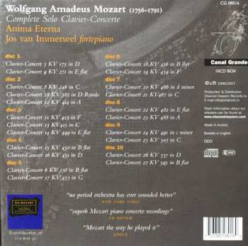10CD/Box Set Wolfgang Amadeus Mozart: Complete Solo Clavier-Concerte