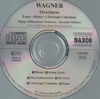CD Richard Wagner: Overtures Faust • Rienzi • Christoph Columbus