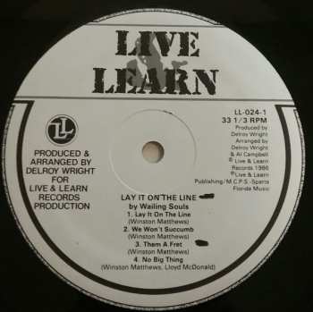 LP Wailing Souls: Lay It On The Line