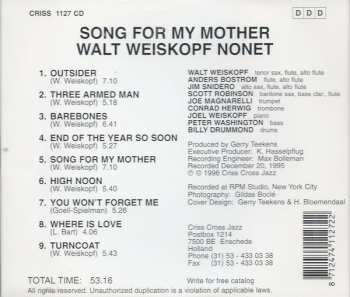 CD Walt Weiskopf Nonet: Song For My Mother