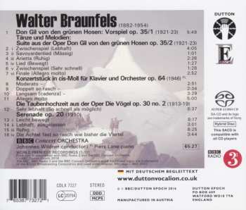SACD The BBC Concert Orchestra: Volume 3: Konzertstück For Piano And Orchestra / Don Gil Von Den Grünen Hosen: Suite / Die Taubenhochzeit / Don Gil Prelude / Serenade