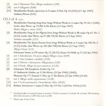 4CD/Box Set Walter Gieseking: Konzertmitschnitte U. Rundfunkaufnahmen / Public Performances And Broadcasts (From The Collection Of Deutsches Rundfunkarchiv)