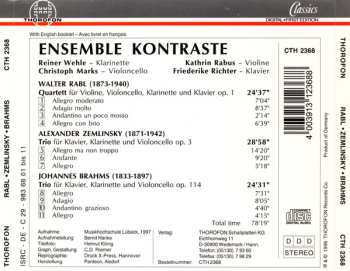 CD Johannes Brahms: Ensemble Kontraste