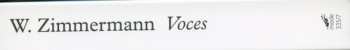 3CD Walter Zimmermann: Voces