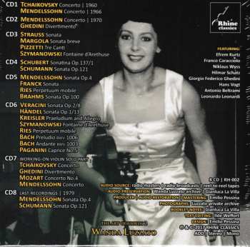 8CD/Box Set Wanda Luzzato: The Art Of Violin 2 - 1955-1979 Unreleased Recordings LTD