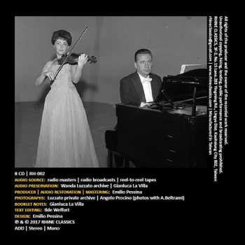 8CD/Box Set Wanda Luzzato: The Art Of Violin 2 - 1955-1979 Unreleased Recordings LTD
