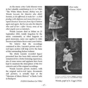 8CD/Box Set Wanda Luzzato: The Art Of Violin 2 - 1955-1979 Unreleased Recordings LTD