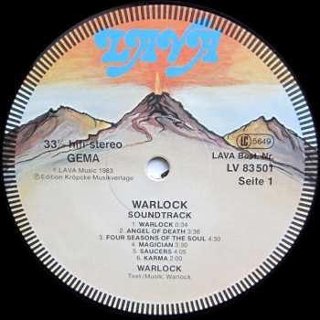 LP Warlock: Warlock - Soundtrack Zum Rockballett