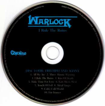 4CD/Box Set Warlock: I Rule The Ruins