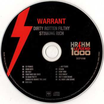 CD Warrant: Dirty Rotten Filthy Stinking Rich = マネー・ゲーム LTD