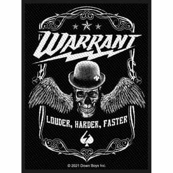 Merch Warrant: Nášivka Louder Harder Faster