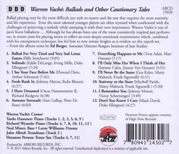 CD Warren Vaché: Ballads And Other Cautionary Tales