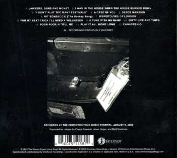 CD Warren Zevon: Epilogue: Live At The Edmonton Folk Music Festival