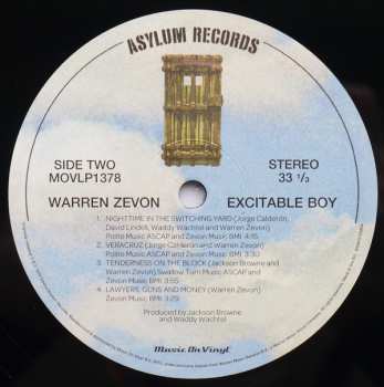 LP Warren Zevon: Excitable Boy
