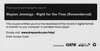 LP Waylon Jennings: Right For The Time (Remembered)