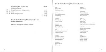 SACD Deutsche Kammerphilharmonie Bremen: Symphony No. 1 / Quodlibet / Symphony No. 2