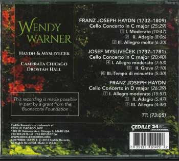 CD Joseph Haydn: Haydn & Mysliveček