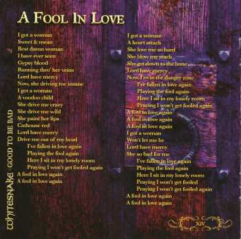 CD Whitesnake: Good To Be Bad