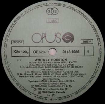 LP Whitney Houston: Whitney Houston