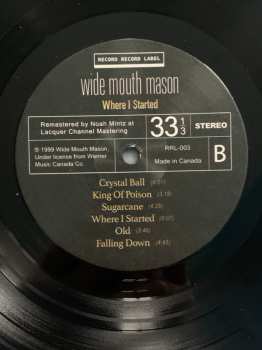 LP Wide Mouth Mason: Where I Started LTD