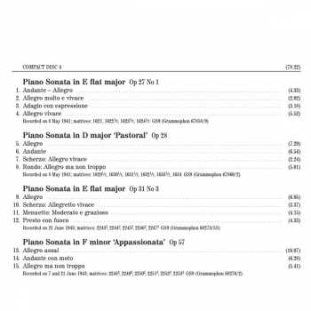 4CD Ludwig van Beethoven: The Complete Wartime Piano Sonata Recordings
