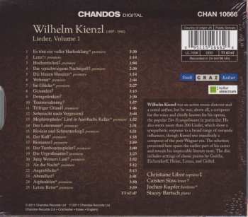 CD/Box Set Wilhelm Kienzl: Lieder, Vol. 1
