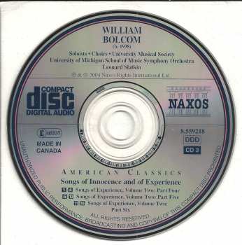3CD Leonard Slatkin: Songs Of Innocence And Of Experience (William Blake)
