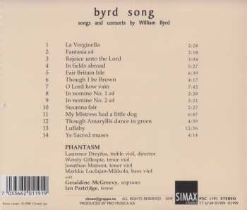 CD William Byrd: Byrd Song