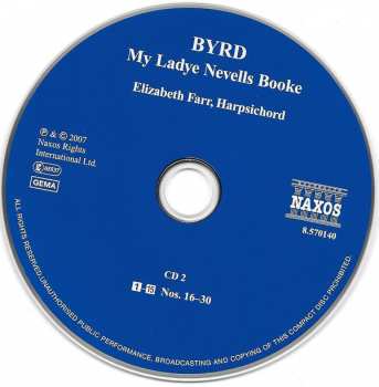 3CD William Byrd: My Ladye Nevells Booke