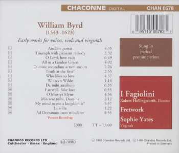 CD William Byrd: The Early Byrd - Early Works For Voices, Viols And Virginals Vol. 1