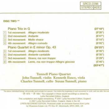 2CD The London Philharmonic Orchestra: Piano Concerto, Variations On A Swedish Air, Piano Quartet, Piano Trio