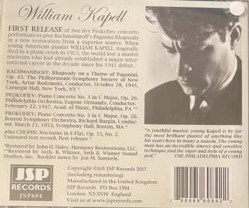 CD Sergei Prokofiev: Live Performances: Three First Releases