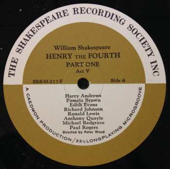 3LP/Box Set William Shakespeare: Henry The Fourth Part 1