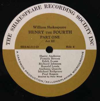 3LP/Box Set William Shakespeare: Henry The Fourth Part 1
