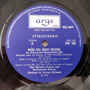 3LP/Box Set William Shakespeare: Much Ado About Nothing