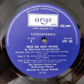 3LP/Box Set William Shakespeare: Much Ado About Nothing