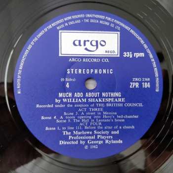 3LP/Box Set William Shakespeare: Much Ado About Nothing