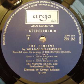 3LP/Box Set William Shakespeare: The Tempest