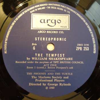 3LP/Box Set William Shakespeare: The Tempest