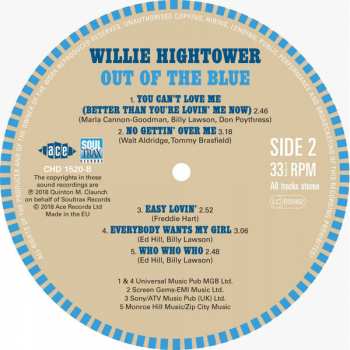 LP Willie Hightower: Out Of The Blue
