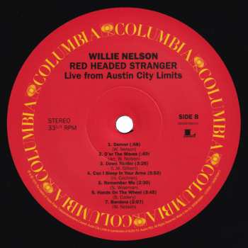 LP Willie Nelson: Red Headed Stranger Live From Austin City Limits LTD