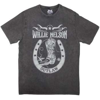 Merch Willie Nelson: Stone Wash Tričko Outlaw