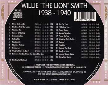CD Willie "The Lion" Smith: 1938-1940