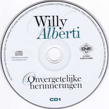 2CD Willy Alberti: Onvergetelijke Herinneringen