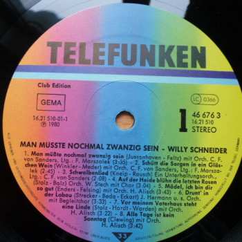 LP Willy Schneider: Man Müßte Nochmal Zwanzig Sein