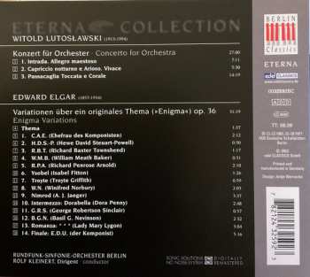 CD Sir Edward Elgar: Konzert Für Orchester / Enigma-Variationen